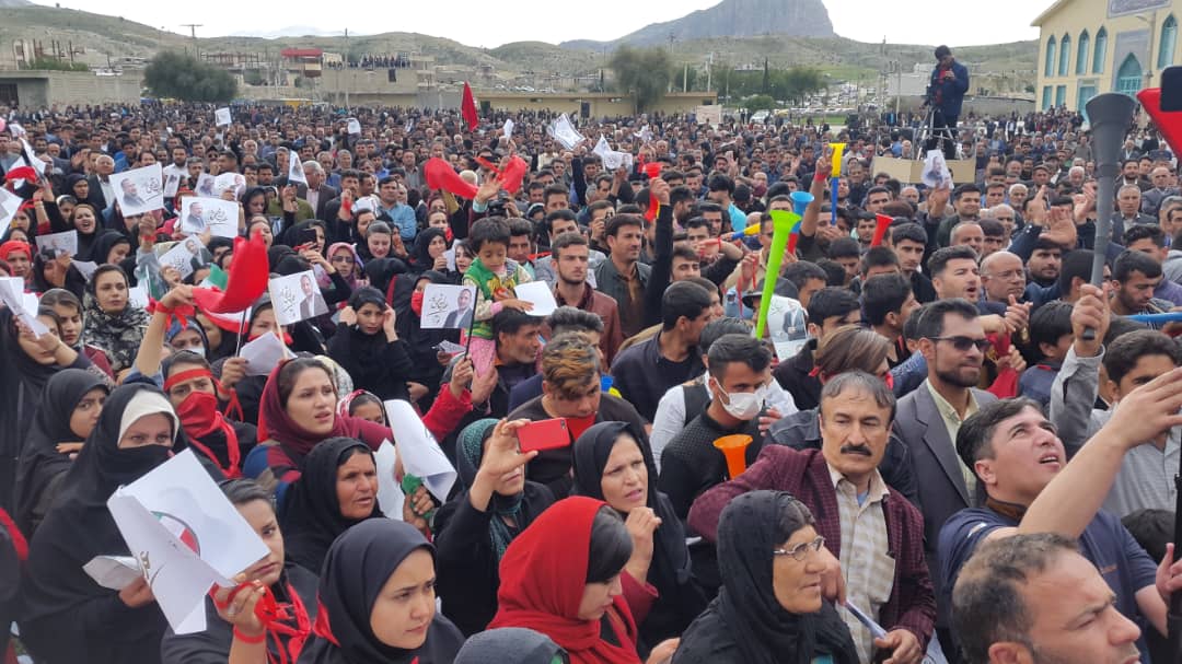 گزارش تصویری از نطق انتخاباتی عدل هاشمی پور در شهرستان لنده 