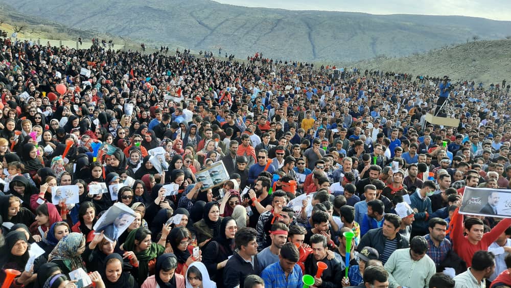 گزارش تصویری از آخرین نطق انتخاباتی عدل هاشمی پور در سرفاریاب