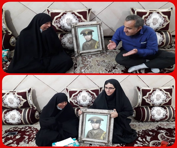 دیدار با خانواده شهید علیداد جوخ درشهرستان بهمئی انجام شد