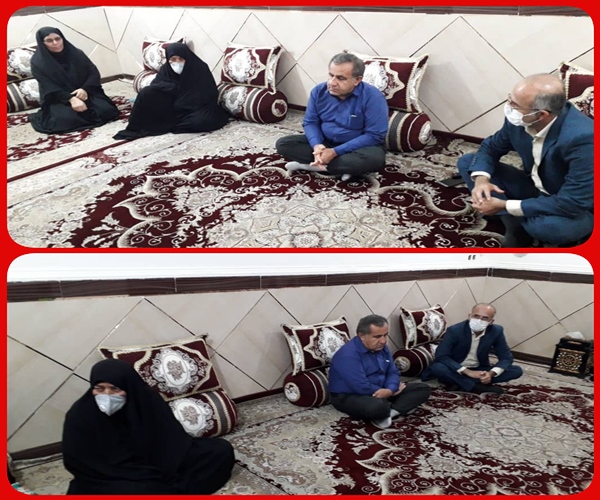 دیدار با خانواده شهید علیداد جوخ درشهرستان بهمئی انجام شد