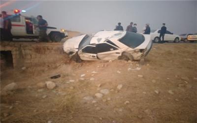 تصادف وحشتناک خودروهای زانتیا و پراید در جاده سوق _ دهدشت ۴ کشته و سه زخمی بر جای گذاشت + تصاویر
