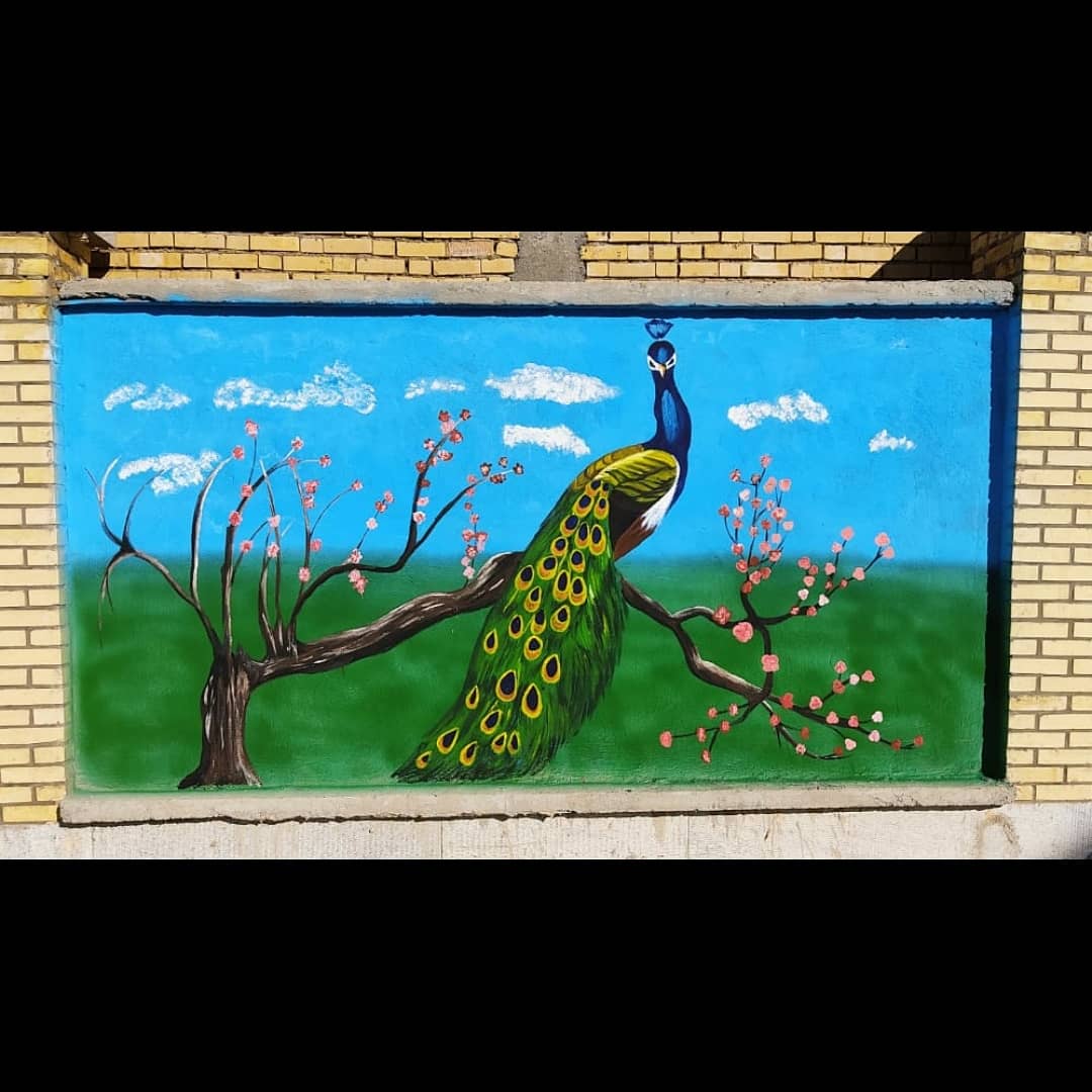  دختری که قصد دارد با نقاشی های دیواری و گرافیک محیطی در توسعه گردشگری تالاب برم الوان و روستاهای حاشیه سهیم شود