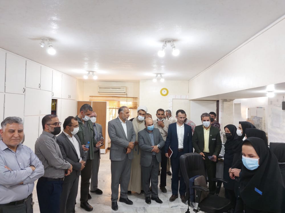 بازدید مدیرکل و مدیریت درمان تأمین اجتماعی خوزستان باحضور حاج ابراهیم متینیان از سازمان تأمین‌اجتماعی و درمانگاه شهدای رامهرمز