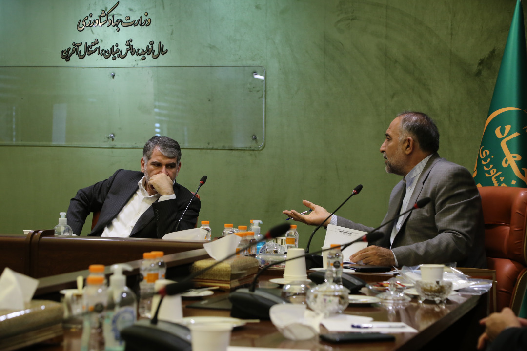 نشست حاج ابراهیم متینیان با وزیر جهاد کشاورزی 