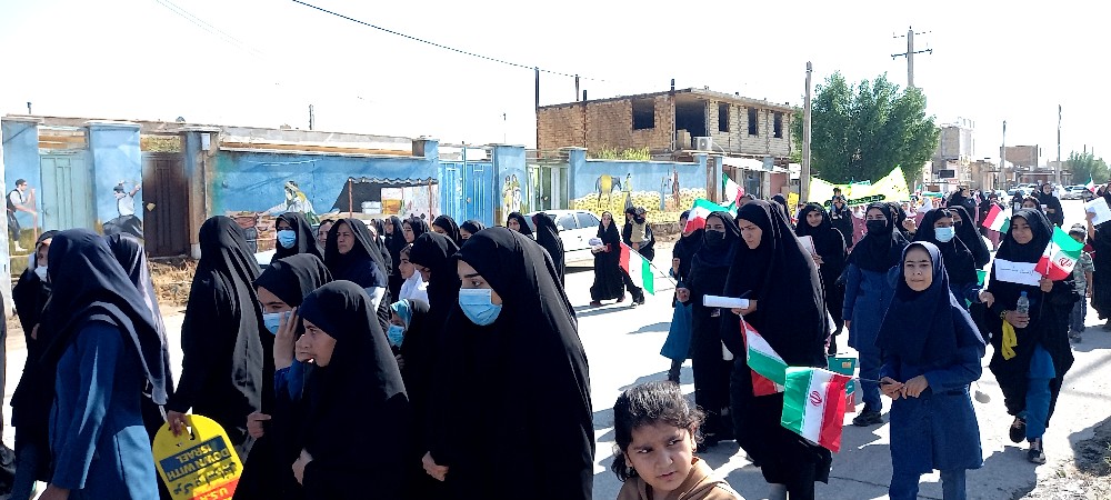گزارش تصویری از راهپیمایی ۱۳ آبان از قاب دوربین سایت خبری رهیافت جنوب 
