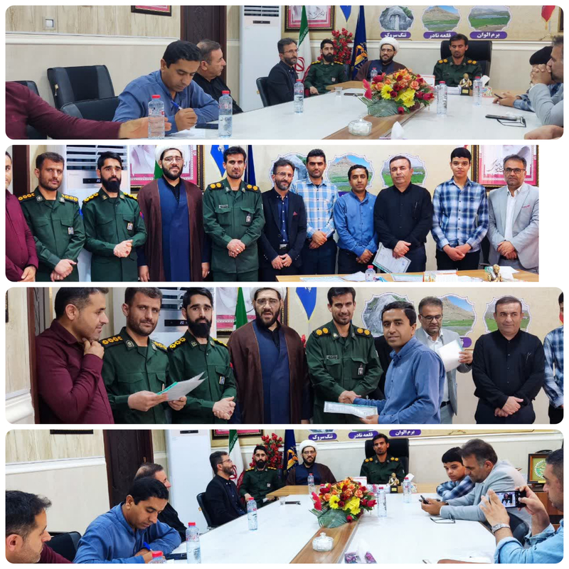 نشست خبری فرمانده ناحیه مقاومت بسیج شهرستان بهمئی با خبرنگاران به مناسبت روز خبرنگار + جزئیات و عکس 