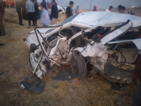تصادف وحشتناک خودروهای زانتیا و پراید در جاده سوق _ دهدشت ۴ کشته بر جای گذاشت + تصاویر
